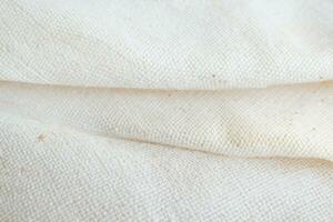 AI generated Linen canvas texture in perfect white color for your home design. photo