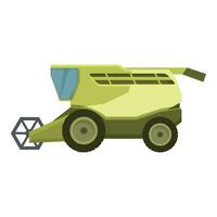 Agricultural combine harvester icon cartoon vector. Farm vehicle vector
