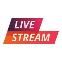 Live stream studio show icon cartoon vector. Cinema studio vector