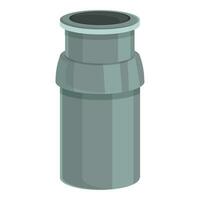 Food waste disposer pot icon cartoon vector. Trash cleaning vector