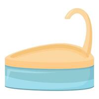 Basin drinker icon cartoon vector. Container feed vector