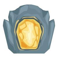 Glow vortex portal icon cartoon vector. Platform wizard vector