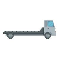 vacío remolcar camión icono dibujos animados vector. ayuda la carretera grua vector