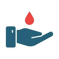 Moisturizer Glyph Two Color Icon Design vector