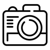 Photo camera machine icon outline vector. Photographic studio device vector