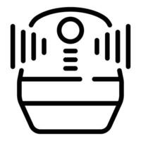 Smart personal assistant icon outline vector. Virtual command agent vector