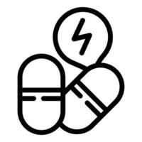 Fast medical drugs icon outline vector. Aid clinic case vector