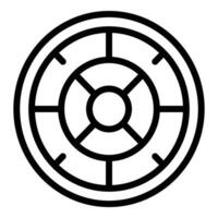 Check fire sensor icon outline vector. Home detector vector