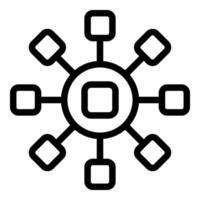 Star integrity scheme icon outline vector. Human impact value vector