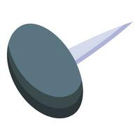 Clamp tool icon isometric vector. Reminder tack notice vector