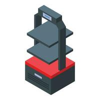 Robot waiter hotel icon isometric vector. Ai chef digital vector