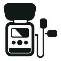 Defibrillator assistance icon simple vector. Medical aid help vector