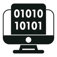 Code zero develop icon simple vector. Gear hosting internet vector