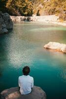 serene lake nestled amidst Lycian Way's Turkish photo