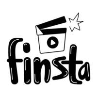 Trendy Finsta Concepts vector