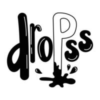 Trendy Drops Concepts vector