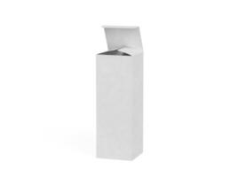 Box packaging white color and background cardboard paper with realistic texture photo