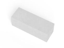 Box packaging white color and background cardboard paper with realistic texture photo