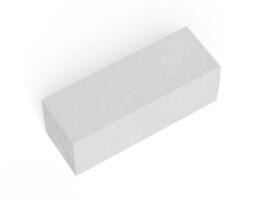 Box packaging white color and background cardboard paper with realistic texture photo