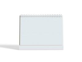 Desk calender white background realistic texture 3D rendering illustration photo