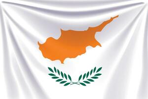 back flag cyprus vector