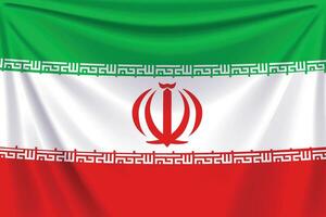 back flag iran vector