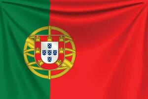 back flag portugal vector