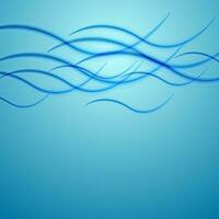 Abstract blue wavy pattern design photo