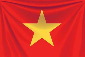 back flag vietnam vector
