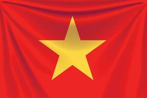 back flag vietnam vector