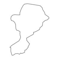 Intibuca department map, administrative division of Honduras. Vector illustration.