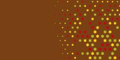 Stars wide banner Two Color Abstract Illustration background beautiful wallpaper of colorful multi sizes stars vector