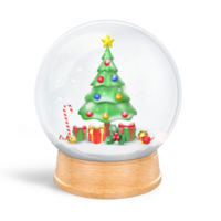 3D Rendering Of Christmas Tree Globe png