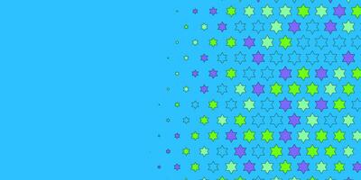 Stars wide banner Two Color Abstract Illustration background beautiful wallpaper of colorful multi sizes stars vector