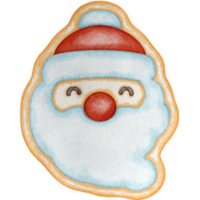 Gingerbread Santa Claus Christmas Cookies Collection png