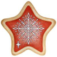 pan de jengibre estrella Navidad galletas colección png