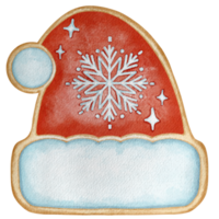 pan de jengibre sombrero Navidad galletas colección png