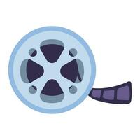 Motion picture tape, movie tape, movie reel vector