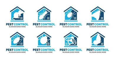 Exterminator, pest control logo set vector