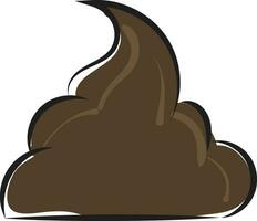 Turd picture cartoonPoop vector or color illustration