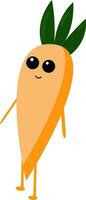 Image of dreamy carrot, vector or color illustration.