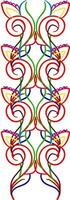 Multi-colored ornaments, vector or color illustration.