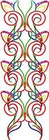 Multi-colored ornaments, vector or color illustration.