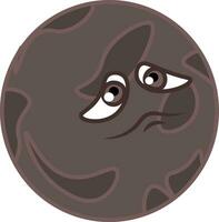 Clipart of dwarf planet Pluto vector or color illustration