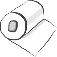 Tissue paper bundleToilet paper bundle vector or color illustration