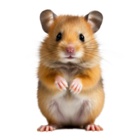 AI generated Cute hamster isolated on transparent background, created with generative AI png