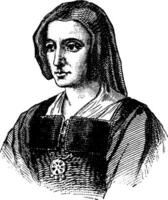 Catalina de Aragón, Clásico ilustración vector