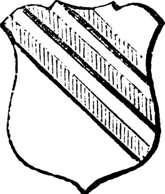 Bendlets Enhanced is a term applied to bearings placed above their usual situation, vintage engraving.