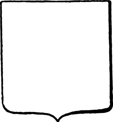 Modern Shield is in heraldry, vintage engraving.