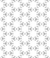 Black seamless abstract pattern. Overlay for background and backdrop. Ornamental design. PNG graphic illustration with transparent background.